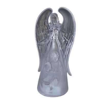 Anjo Da Guarda Luminoso Acrílico Sagrada Família 21cm