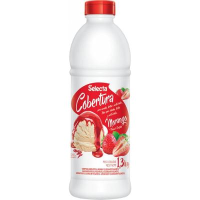 Cobertura Concentrado De Sorvete E Sobremesas Selecta 300gm - Morango