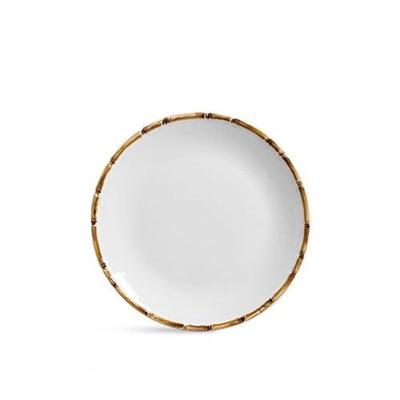 Jogo Pratos Jantar Raso Bambu Scalla 6 Unidades Branco