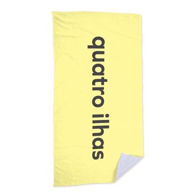 Toalha De Praia - Praia Quatro Ilhas Amarelo