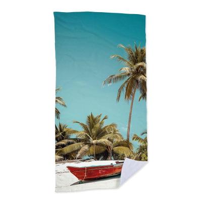 Toalha De Praia - Barco Na Praia