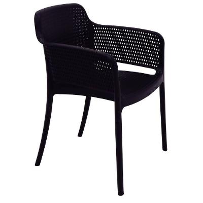 Cadeira Tramontina Gabriela Eco Polipropileno Oceano +clean Preto Tramontina