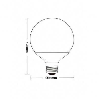 Lâmpada Led Globo 100 E27 3000k 9,5w - Taschibra