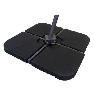 Base Central Para Ombrelone Lateral 100 Cm Largura San Martin E Cancun Rivatti Polietileno Hdpe Preto