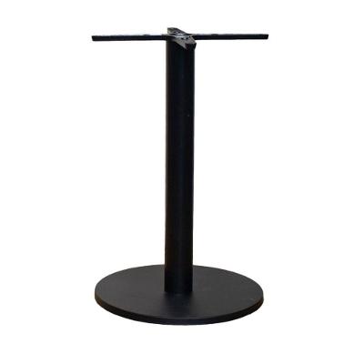 Base De Mesa De Jantar Redonda Pisa Beta Fratini 72 Cm Altura Em Aço Cor Preto Com Disco Redondo