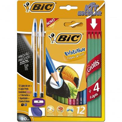 Kit Escolar Completo Diversão E Qualidade Bic Para O Dia A Dia