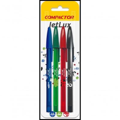 Caneta Esferografica Compactor Jet Lux Ii 1.0mm 4 Cores