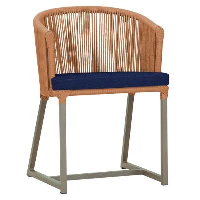 Cadeira De Jantar Noronha Alumínio Fendi E10 Trama Original Terra Cota