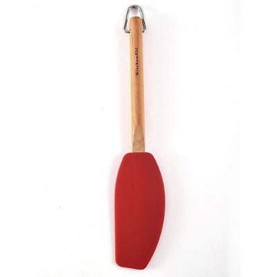 Espátula Batedora Silicone Cabo De Madeira Luxo Kitchenaid