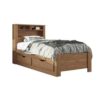 Cama Solteiro Multifuncional Invicta 2 Gavetas Jatoba - Santos Andirá