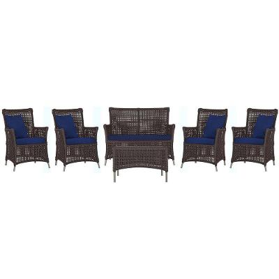 Jogo Sofá 4 Poltronas E Mesa Igapó Fendi E10 Trama Original Marrom