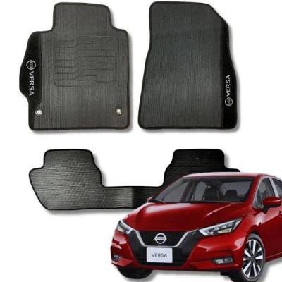 Tapete De Borracha Nissan Versa 2017 Até 2021 3 Peças