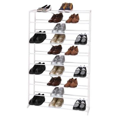 Sapateira 100 Calcados Estante Gigante 50 Pares De Sapatos E Tenis 10 Prateleiras Organizador Andares Em Metal