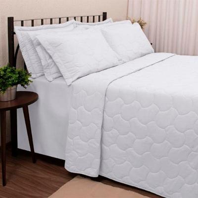 Kit Cobre Leito Buettner Liso Queen Sonata 3 Peças Branco