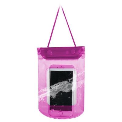 Capa A Prova Dágua Celular Mergulho Rosa