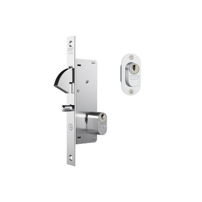 Fechadura Porta De Correr Stam 26.5mm Externa 940 Inox Escovado