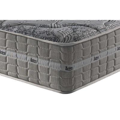 Conjunto Box Baú Casal: Colchão Molas Anjos Royal + Base CRC Suede Gray(138x188)