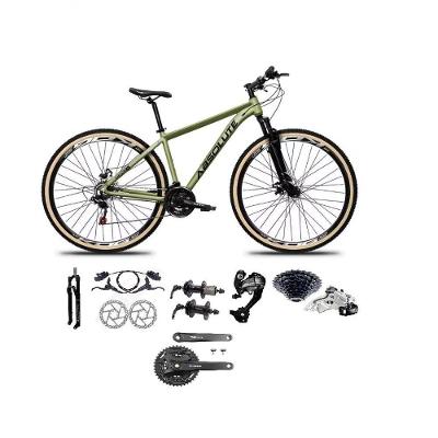 Bicicleta Aro 29 Absolute Nero 5 Câmbios 27v Shimano Altus Freios Hidráulicos Pneu Com Faixa - Oliva Tam.19