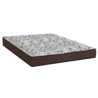 Cama Box Viúva: Colchão Espuma D45 Ortobom / Anatômico Fort Tech ISO 150 + Base CRC Suede Brown(128x188x18)