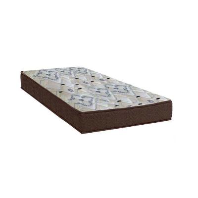Cama Box Solteiro: Colchão Espuma D45 Ortobom / Anatômico Fort Tech ISO 150 + Base CRC Suede Brown(88x188x18)