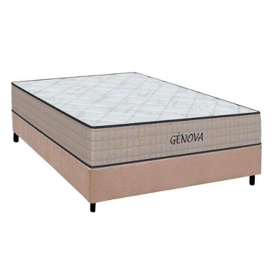 Conjunto Box Casal: Colchão Espuma Orthoflex D45 Genova + Base CRC Suede Clean(138x188)