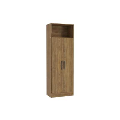 Guarda Roupa Solteiro 2 Portas Multiuso N408 Nogueira - Kappesberg