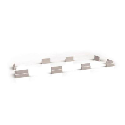 Multiuso de Cozinha Kit 8 Pés PVC B110 Branco - Kappesberg