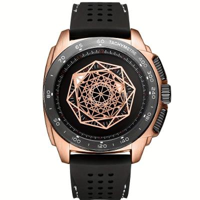 Relógio Esportivo Elegante Multifuncional Luminoso De Silicone Com Design Resistente Dourado