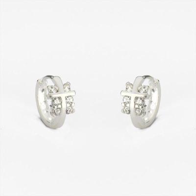 Brinco Argola 1,3cm Click Prata 925