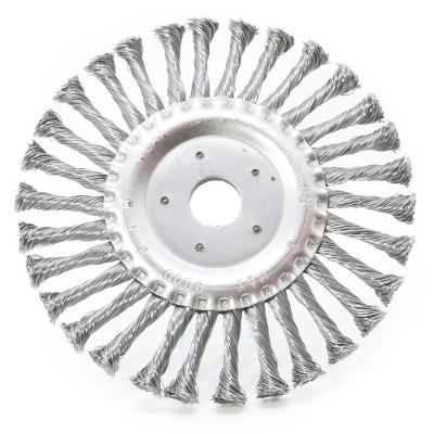 Escova De Aço Inox Circular Rotativa Torcida 7 180mm