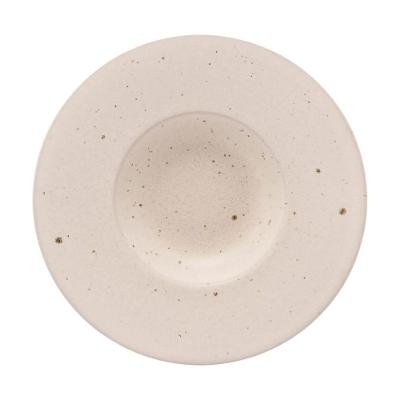 Prato Para Risoto Em Cerâmica Mist 26cm Wolff Branco Matte