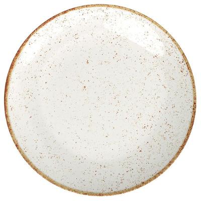 Prato Raso De Porcelana Rústico Marrom 25cm 1un - Tramontina 96980/012