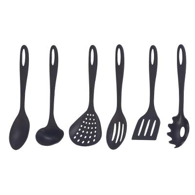 Jogo De Utensilios 6 Peças De Nylon Utily Preto