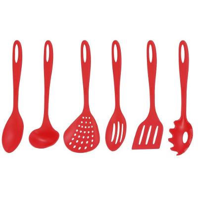 Jogo De Utensilios 6 Peças De Nylon Utily Vermelho