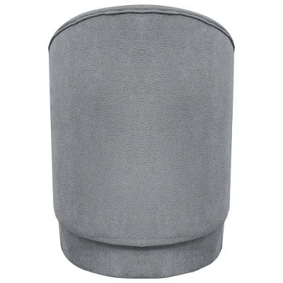 Kit 2 Poltronas Decorativa Aura Bouclé Premium Cinza - Cinza Buclê