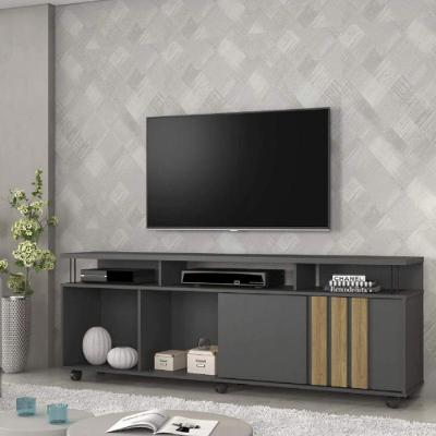 Rack para TV até 75 Polegadas Atraente JCM Grafite/Noronha
