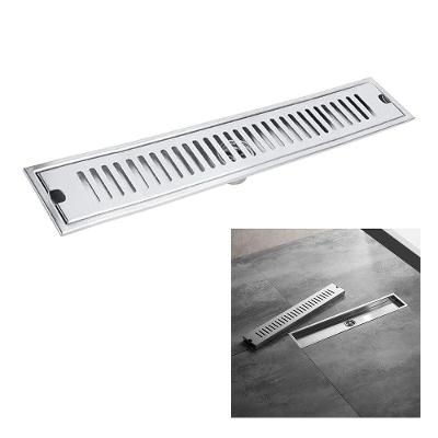 Ralo Linear Inox 50cm Anti Odor Anti Inseto Banheiro Area Externa Lavabo Quintal Piscina Resistente
