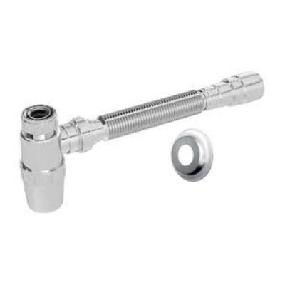 Sifão Sanfonado Extensível Censi Com Copo Horizontal 78,5cm Cromado