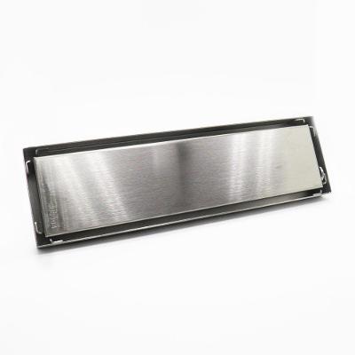 Ralo Invisivel Linear 30cm Inox Anti Odor Anti Insetos Tampa Aço Escovado Banheiro