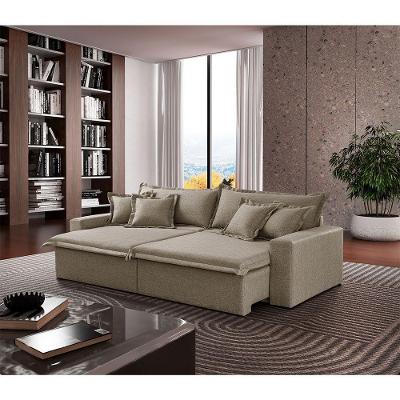 Sofá Montreal Veludo 2 Módulos De 90cm B25cm Meu Sofá Online B002 Veludo Capuccino