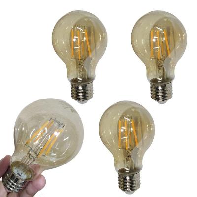 Lampada Led 30w Multifilamento 4 Uni Vintage Iluminaçao Garagem Sala Quarto Casa Branco Quente Ambar