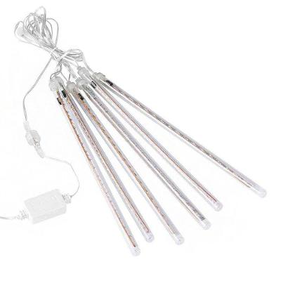 Cascata Chuva De Neve Natal 108 Leds 8 Tubos Enfeite Natalino Pisca Pisca Queda Gelo Iluminaçao