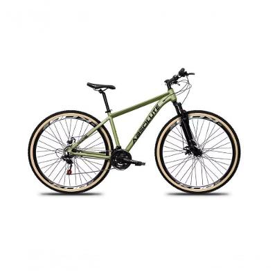 Bicicleta Aro 29 Absolute Nero 5 Alumínio 27v K7 Freio Disco Mecânico Garfo Suspensão Pneu Com Faixa - Oliva Tam.15