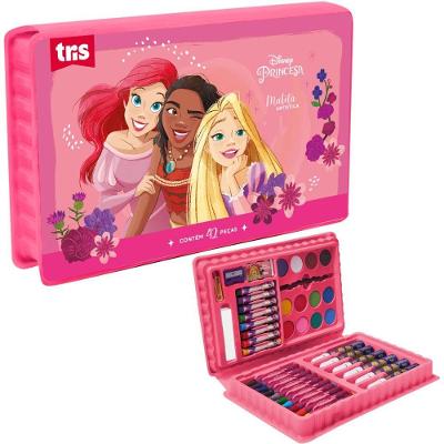 Kit Maleta Artistica Princesas Disney - 42 Peças - Tris