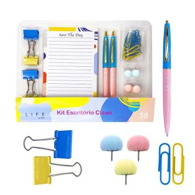 Kit Organizador De Escritório Clean Com 36 Peças Fofy