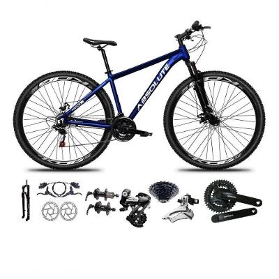 Bicicleta Aro 29 Absolute Nero 5 Shimano Altus 24v Freios Hidráulicos Garfo Com Trava - Azul Tam.19