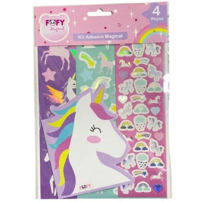 Kit Adesivo Magical Unicórnio - Ff7018 - Fofy