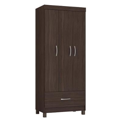 Guarda Roupa Solteiro Prince 3 Portas E 1 Gaveta Café Touch - Demóbile Café Touch