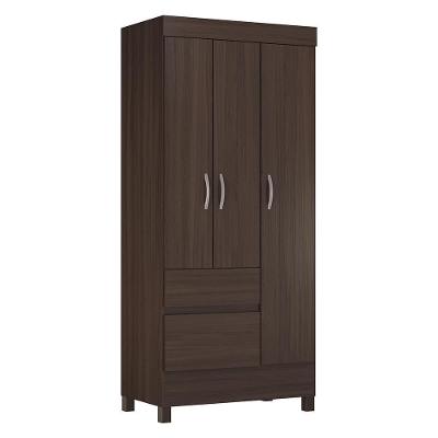 Guarda Roupa Solteiro Wind 3 Portas E 2 Gavetas Café Touch - Demóbile Café Touch