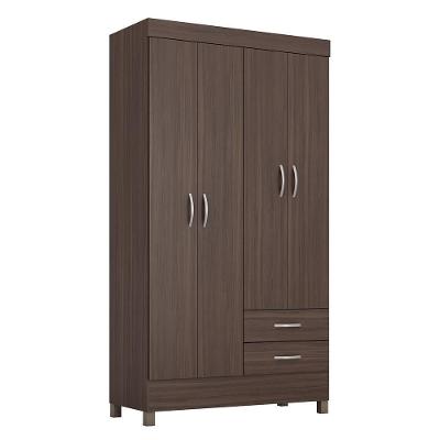 Guarda Roupa Solteiro Astro 4 Portas E 2 Gavetas Café Touch - Demóbile Café Touch